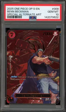 One Piece CCG Benn.Beckman Special Alternate Art OP09-009 PSA 10 Gem Mint - Image 1