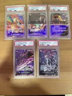 One Piece Carrying On His Will Sequential AA 5 Elders PSA 10 SET - Image 1