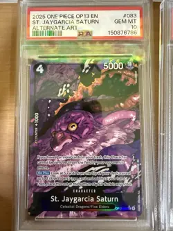 One Piece Carrying On His Will Sequential AA 5 Elders PSA 10 SET - Image 3