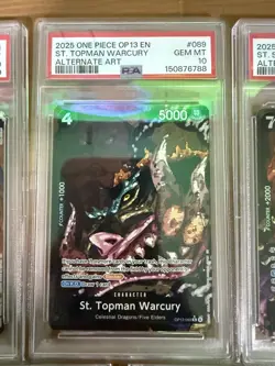 One Piece Carrying On His Will Sequential AA 5 Elders PSA 10 SET - Image 5