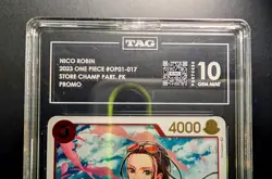 One Piece TCG | Nico Robin | Championship | OP01-017 | Promo TAG 10 | Not PSA - Image 3