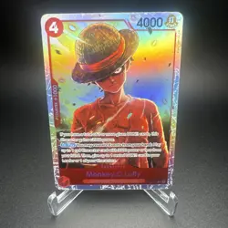 Monkey D. Luffy OP12-015 SR Legacy of the Master - ONE PIECE Card Game ENGLISH - Image 1