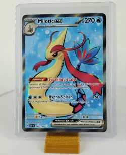 Pokemon TCG Milotic EX 2024 SV08 Surging Sparks Ultra Rare Holo Card #217/191 - Image 1
