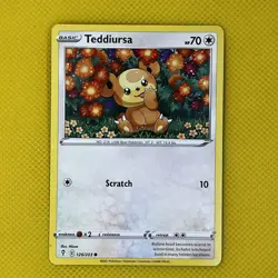 Teddiursa 126/203 Common Evolving Skies 2021 Pokemon Card NM - Image 1