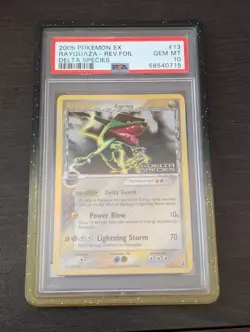 Pokemon Rayquaza ex Delta Species Reverse Holo #13 PSA 10 Gem Mint graded card - Image 1