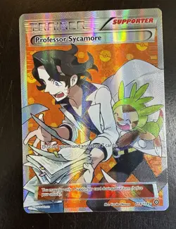 Pokemon TCG Professor Sycamore Steam Siege Full Art Ultra Rare Card 114/114 NM - Image 1