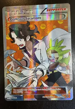 Pokemon TCG Professor Sycamore Steam Siege Full Art Ultra Rare Card 114/114 NM - Image 2