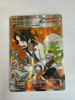 Pokemon TCG Professor Sycamore Steam Siege Full Art Ultra Rare Card 114/114 NM - Image 4