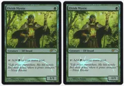 Elvish Mystic x2 2x FNM Friday Night Magic FOIL Promos Green Creature MTG NM AZ4 - Image 1
