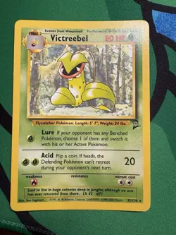 Victreebel 32/130 Rare Non-Holo Base Set 2 Pokemon TCG Card - Image 1