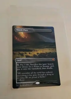 Marsh Flats Magic the Gathering MTG M #0110 Borderless Special Guest - Image 1