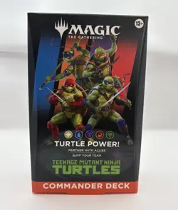 Sealed Teenage Mutant Ninja Turtles Commander Deck Turtle MTG - Image 1