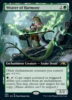 Weaver of Harmony (Extended Art) [Kamigawa: Neon Dynasty] Magic MTG - Image 1
