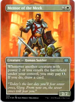 Mentor of the Meek (Borderless) (Foil) Double Masters 2022, 340 NM - Image 1