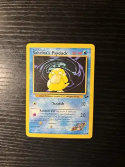 Sabrina's Psyduck 99/132 Common Gym Challenge Pokemon Moderately Played - Image 1