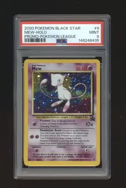 Mew 9 - Holo WotC Black Star Promo - PSA 9 Pokemon - Image 1
