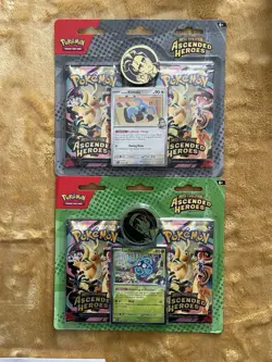 Pokemon TCG Ascended Heroes 2-Pack Blisters - Erika and Larry - Set of 2 SEALED - Image 1
