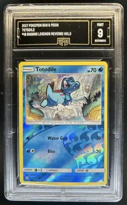 2017 Pokemon Shining Legends Totodile Reverse Holo #18/73 GMA 9 - Image 1
