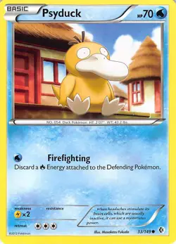 Psyduck 33/149 Common Boundaries Crossed Pokemon Lightly Played - Image 1