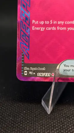 Pokemon TCG Max Rod Prismatic Evolutions Holo Card 116/131 - Image 4