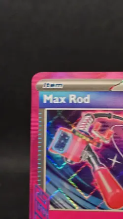 Pokemon TCG Max Rod Prismatic Evolutions Holo Card 116/131 - Image 5