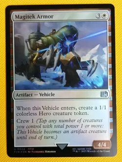 MTG Magitek Armor (Foil) Final Fantasy 24 FF6 FFVI NM - Image 1