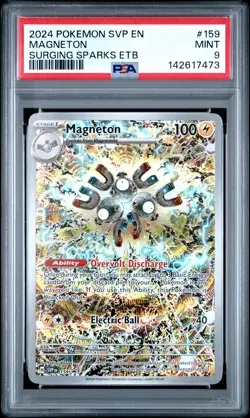 2024 POKEMON SVP EN-SV BLACK STAR PROMO #159 MAGNETON PSA 9 - Image 1