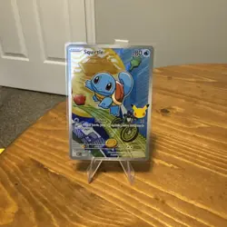 Pokemon Squirtle 039 First Partner Illustration Full Art Holo Promo Look! - Image 2