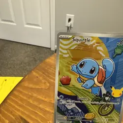 Pokemon Squirtle 039 First Partner Illustration Full Art Holo Promo Look! - Image 3