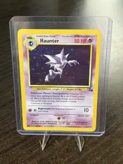 Pokemon TCG “Haunter” 6/62 Fossil Holo Rare Unlimited English 1999 HE08 - Image 1