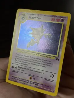 Pokemon TCG “Haunter” 6/62 Fossil Holo Rare Unlimited English 1999 HE08 - Image 4