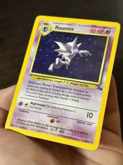 Pokemon TCG “Haunter” 6/62 Fossil Holo Rare Unlimited English 1999 HE08 - Image 5