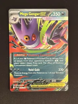 2025 Pokemon Phantasmal Flames Mega Gengar ex Double Rare #056/094 - Image 1