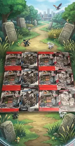 Pokemon Black & White Bolt Flare Poster & Binder Collections Sealed Boxes 6 Lot - Image 1
