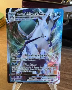 Pokemon TCG Ice Rider Calyrex VMAX 046/198 SWSH Chilling Reign - Image 1