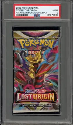Pokemon Lost Origin Origin Forme Giratina Art Sealed Booster Pack PSA 9 Mint - Image 1