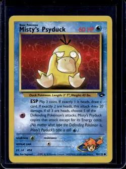 2000 Pokemon Gym Challenge Misty's Psyduck #90/132 - Image 1