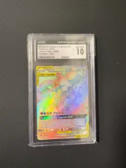 2019 MOLTRES & ZAPDOS & ARTICUNO GX TAG TEAM HIDDEN FATES POKEMON CGC10 69/68 - Image 1