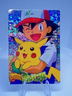 Pokemon Vintage Pocket Monsters Vending HOLO Prism Sticker 1999 Nintendo Japan - Image 1