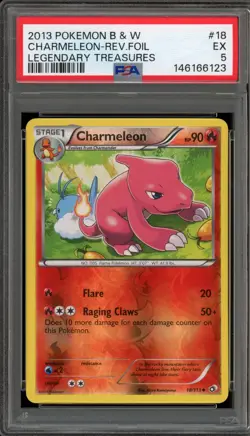 Pokemon Charmeleon Legendary Treasures Reverse Holo #18 PSA 5 - Image 1