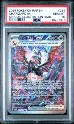 2024 Pokemon Paldean Fates Charizard Ex #234 GEM MT PSA 10 Special Illus. Rare - Image 1
