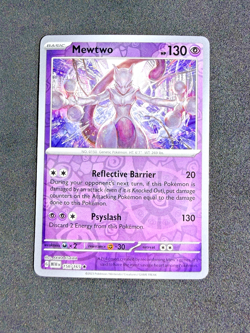 Pokemon TCG 151 Reverse Holographic Mewtwo 150/165 Near Mint - Image 1