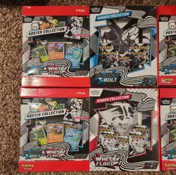 2 Black Bolt 2 White Flare Poster + Binder Collection Sam's Club Bundle IN HAND - Image 2