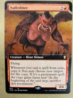 MTG 1x EXTENDED ART Nalfeshnee 632 Commander Battle Baldur's Gate Magic x1 NM - Image 1