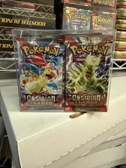36 Obsidian Flames Booster Packs Sealed + Booster Box Plastic Case - Pokemon TCG - Image 1