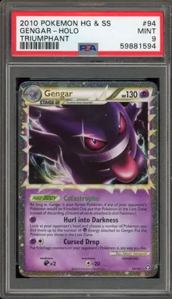 Pokemon Gengar Prime Triumphant Holo Ultra Rare #94 PSA 9 Mint - Image 1