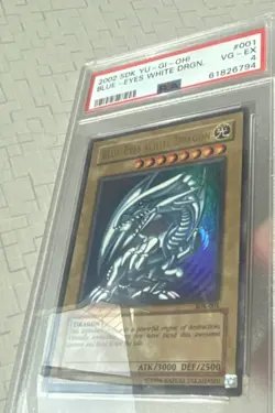 Konami Blue-Eyes White Dragon SDK-001 Ultra Rare Unlimited PSA 4 2002 - Image 3