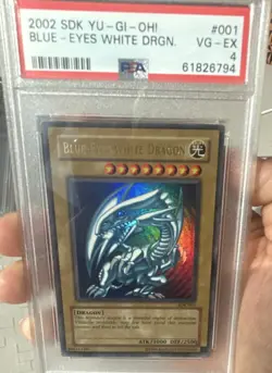 Konami Blue-Eyes White Dragon SDK-001 Ultra Rare Unlimited PSA 4 2002 - Image 5