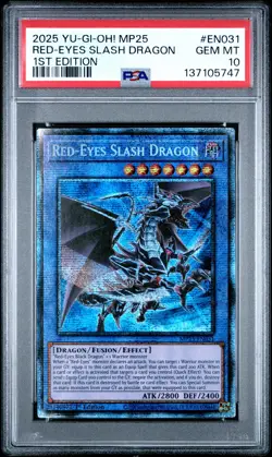Red-eyes Slash Dragon MP25-EN031 1st Edition Starlight Rare Yugioh PSA 10 *747 - Image 1