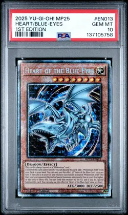 Heart Of The Blue Eyes MP25-EN013 1st Edition Starlight Rare Yugioh PSA 10 *758 - Image 1